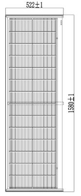 HJT CELLS 80W 90W Устойчивое к погодным условиям черное закаленное стекло BIPV Солнечные плитки Легкая установка Перечисленная прямоугольная форма