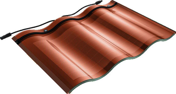 CIGS CELLS 18W 25w прямоугольная BIPV солнечная стеклянная плитка Устойчивая к воздействию погоды черная солнечная плитка CE сертифицированная