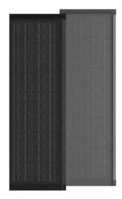HJT CELLS 80W 90W Устойчивое к погодным условиям черное закаленное стекло BIPV Солнечные плитки Легкая установка Перечисленная прямоугольная форма