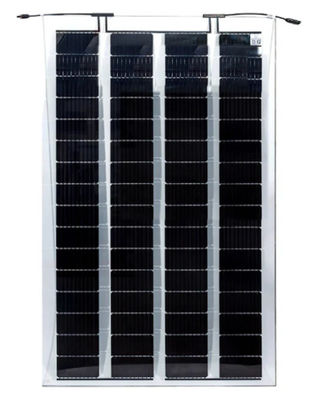210-220w Двойное стекло Bipv Здание Интегрированная фотоэлектрическая 45% Трансмитентность 4*18 Солнечные элементы