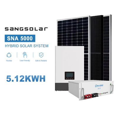 Sangsolar 5kw Off Grid Гибридная система солнечной энергии Все в одном хранилище Однофазная для 5kw Солнечная система энергии