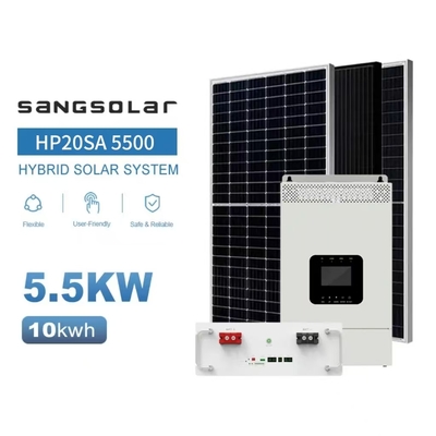 SANG Solar Off Grid Солнечная система для дома 3.5KW 5.5KW 48V 220V 230V с 5kwh 10kwh 15kwh литийной батареей