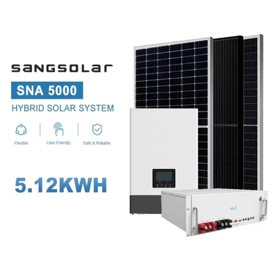 Sangsolar 5kw Off Grid Гибридная система солнечной энергии Все в одном хранилище Однофазная для 5kw Солнечная система энергии